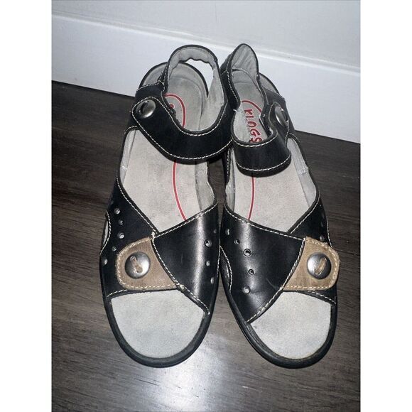 Klogs Women's Leather Open Toe‎ Clogs Sandals 9 - Picture 1 of 7